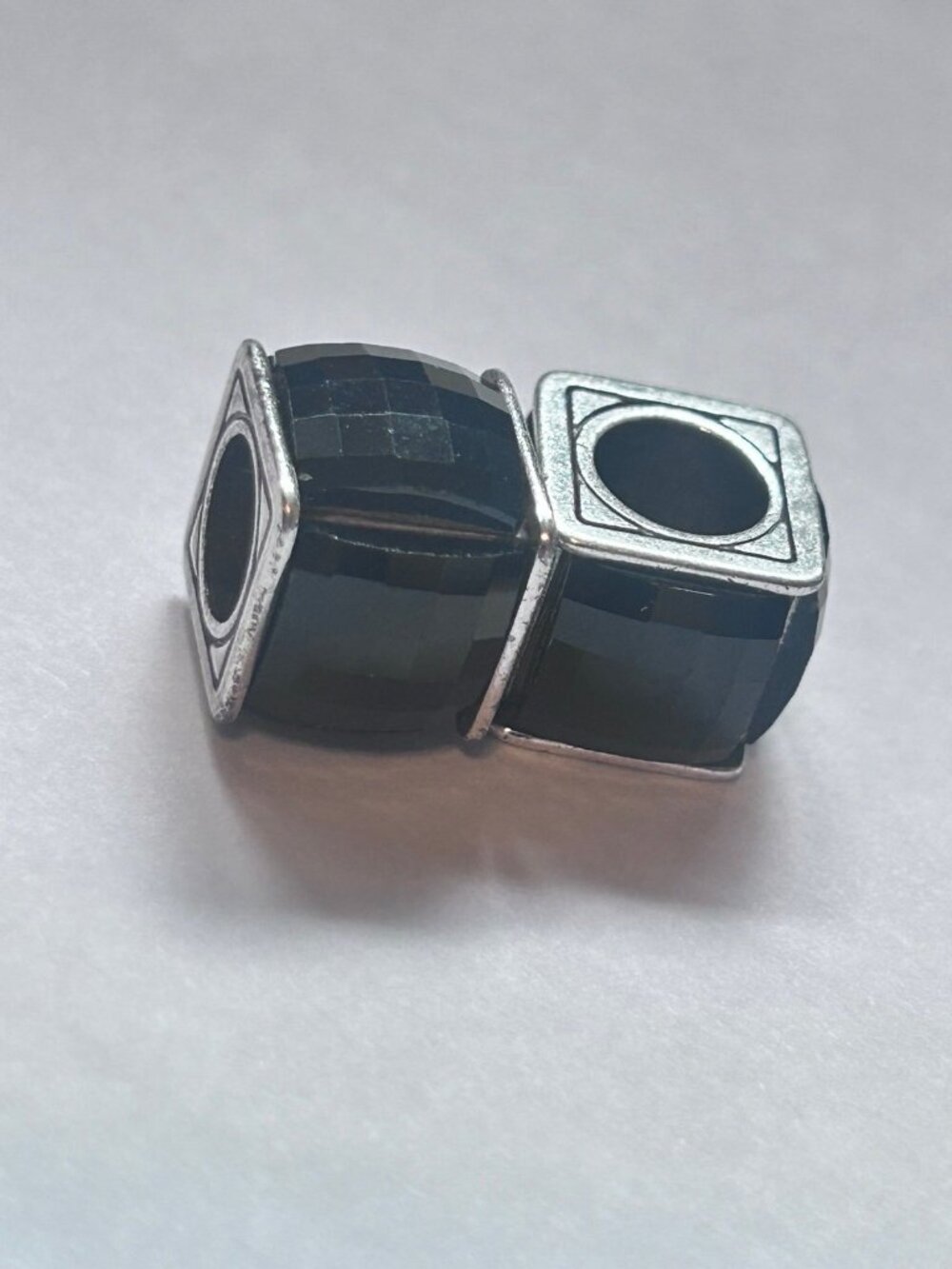 Brighton Lot of 2 Ice Cube Bead  $28 each Style J96443  2 black beads